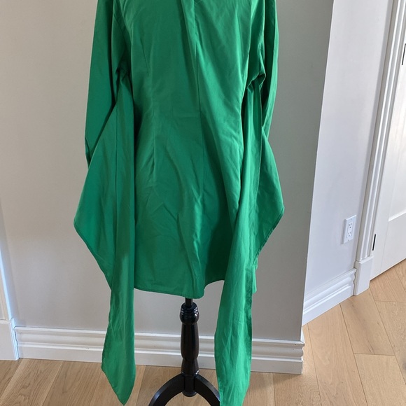 Large green top/ dress Vneck long sleeve - Picture 7 of 12